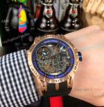 Roger Dubuis Excalibur Spider Rose Gold Skeleton Watches Replica